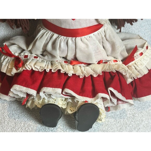 Vintage Little People Soft Sculpture Doll Brunette Handmade (Not Cabbage patch) - Picture 6 of 16